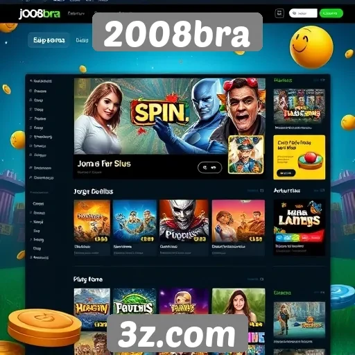 Interface e usabilidade do site de jogos 2008bra